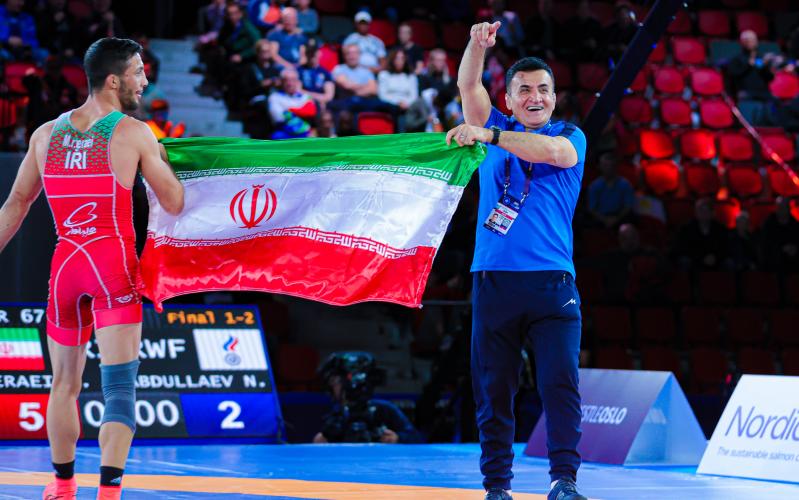 वर्ल्ड ग्रीको रोमन रेसलिंग चैंपियनशिप में ईरानी टीम की शानदार कामयाबी पर बधाई