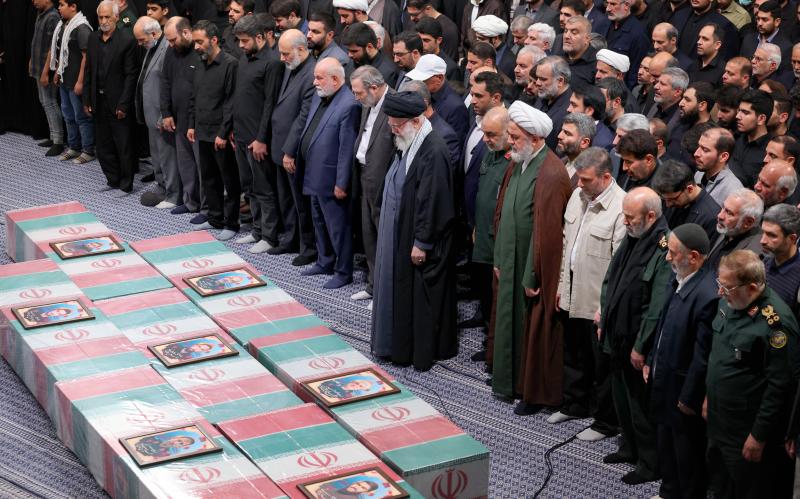 क़ुद्स की आज़ादी की राह में शहीद होने वाले 7 शहीदों की नमाज़े जनाज़ा 